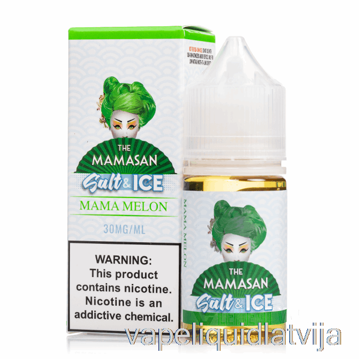 Ledus Mama Melones Sāls - Mamasan E-šķidrums - 30ml 30mg Vape šķidrums